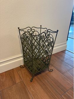 Vintage French Provincial Wrought Iron Umbrella Stand