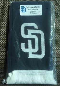 Rare SD Padres High Quality Winter Baseball Soccer Scarf, Brand New, not SDFC giveaway LAST ONE! LOW PRICE!!