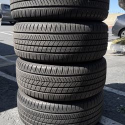 4USED TYRES YOKOHAMA.    215/55/17.    70% TREAD.    @$160, INSTALLED ALL4 
