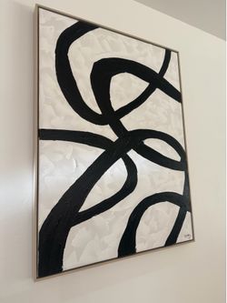 Large Textured Abstract Wall Art | Modern Neutral Canvas | Framed