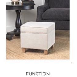 15” Square Storage Ottoman 