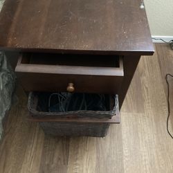 Wood End Table