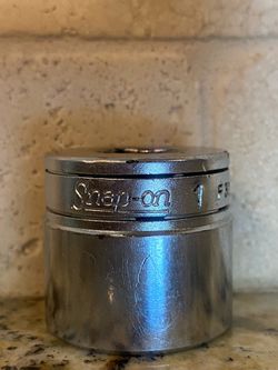 Snap-on 3/8" Drive 12-POINT SAE 1” Shallow Chrome Socket F321 USA