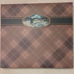 *New* K & Company 12 x 12 Fishing Plaid Scrapbook 