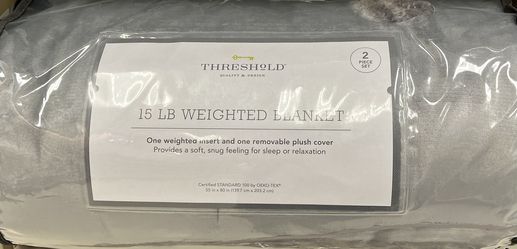 Threshold 15 Lb Weighted Blanket Set 