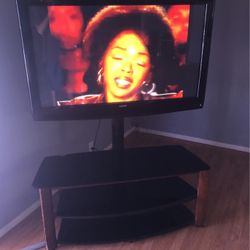 Sanyo Tv And Glass Stand 
