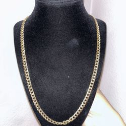Solid 10K Gold Cuban Chain 