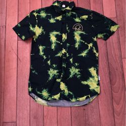 Green And Black Oogie Boogie Button Up