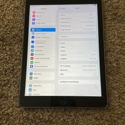 5th Generation Apple iPad iOS 16.7.7 WiFi 32GB