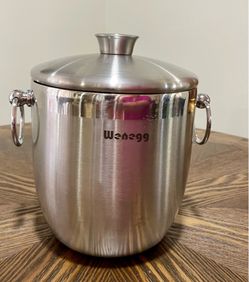 Wenegg Stainless Steel Ice Bucket with Lid