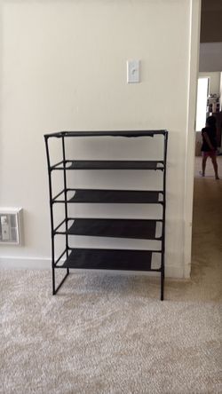 Plastic shoe rack