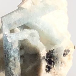 Mini Aquamarines In Matrix .5 Inches Gemstone Natural Formation 