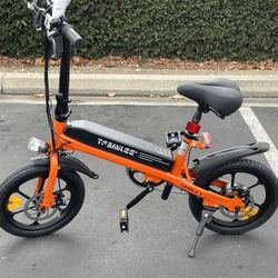 14 Inch Tire Foldable Electric Bicycle 36V 350w Motor 20MPH 