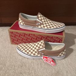 VANS Classic slip On Brown Size 12