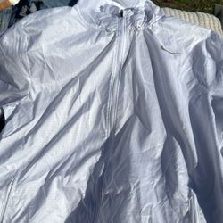White Windbreaker Medium