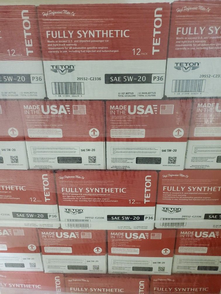 Special Price Synthetic Motor Oil Case 12QT High Quality Available