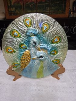 12" In Diameter Peacock Window Hanger