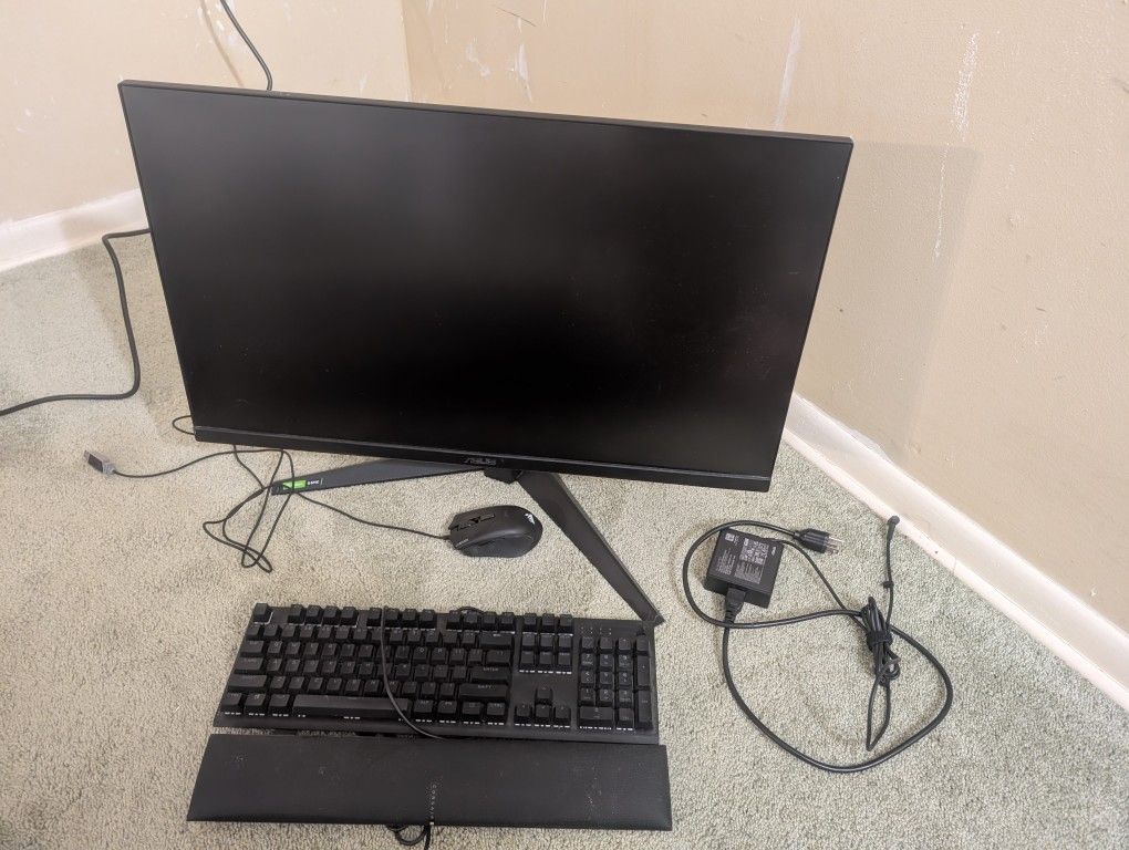 Gaming Monitor Mouse And Keyboard 