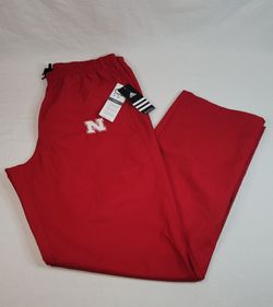 Nebraska Huskers Adidas Climaproof Red Pants Men’s Size M