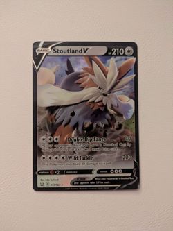 Stoutland V Pokémon Card 117/163