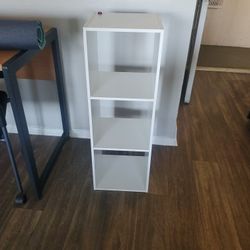 White 3 Wooden  Shelf 