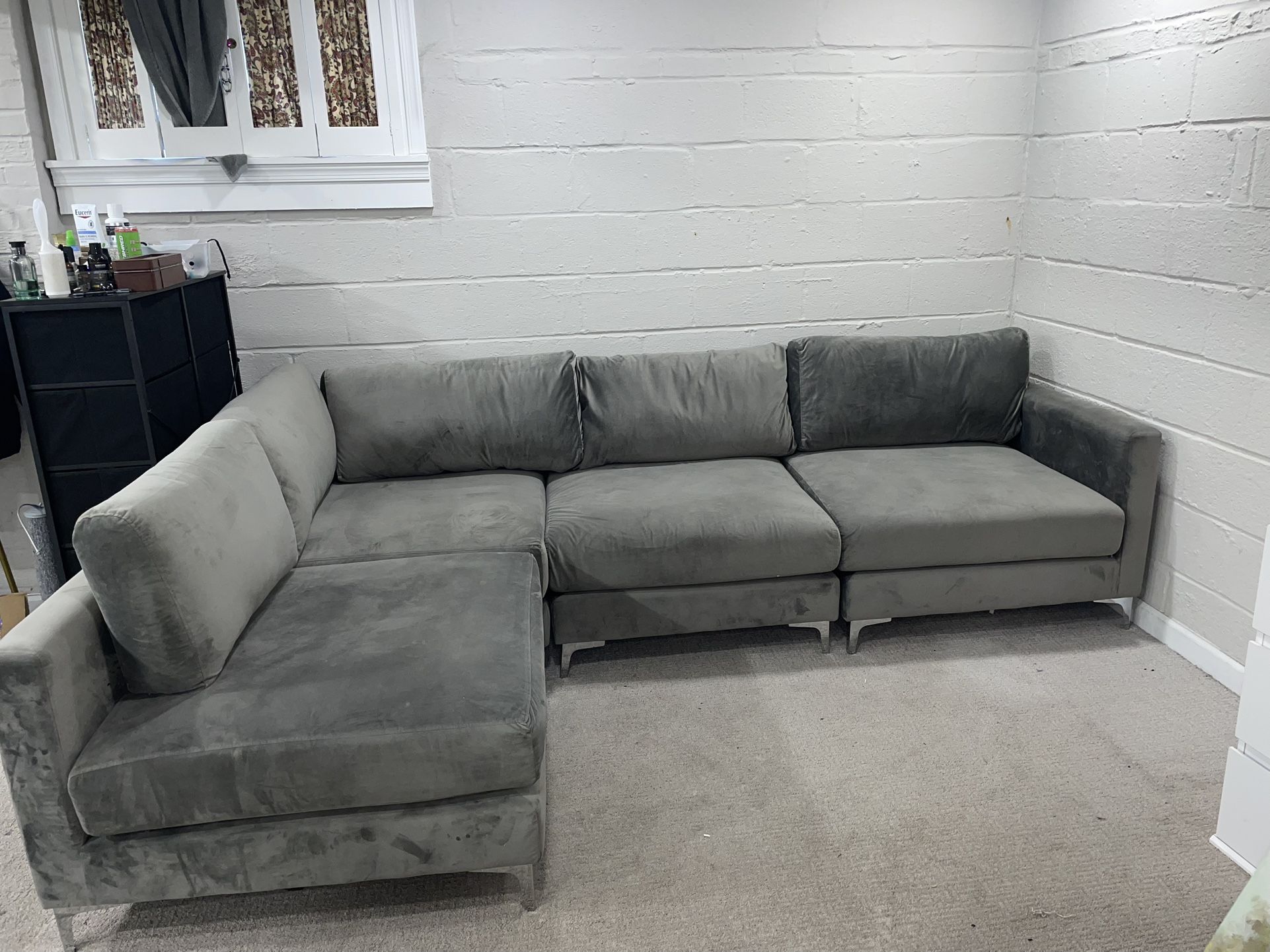 Sectional With Ottoman 