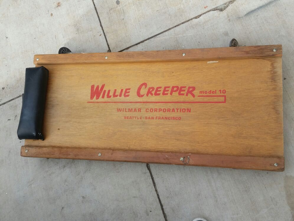 Vintage All Wood Mechanics Creeper