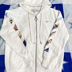 Off White Zip Up