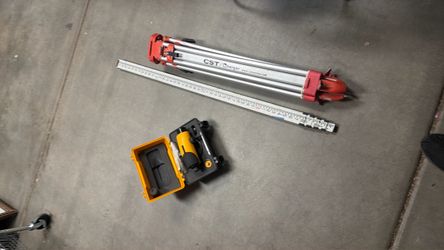CST Berger  automatic level with tripod and measuring stick