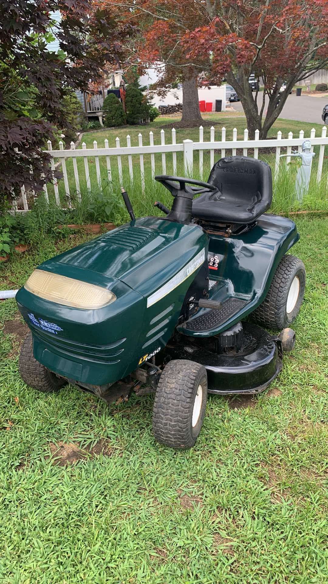 Craftsman Lt1000 Ride On Mower