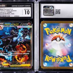 2025 POKEMON INFERNO X JPN #110 MEGA CHARIZARD X EX CGC 10 GEM MINT