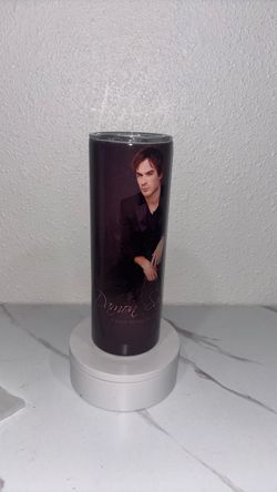 Damon Salvatore Vampire Diaries Skinny Tumbler