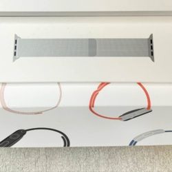 Original Apple Watch band Milanese Loop 44MM 45MM S10 46MM 49MM Silver