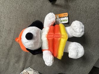 Peanut Snoopy Candy Corn Puffy Vest Plush 
