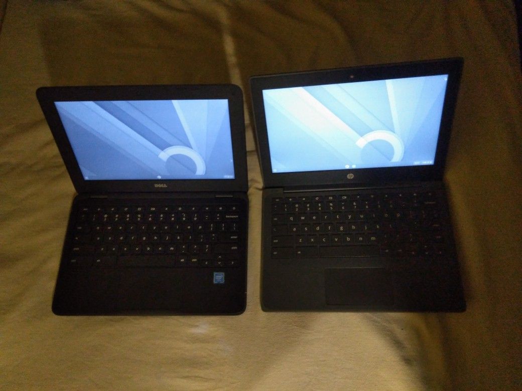 Dell 11 3180 And Hp 11 AG8 Ee  Chromebooks