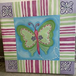 28” X 28” Butterfly Wall Hanging