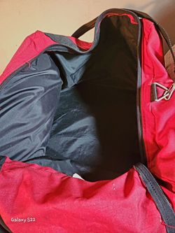 Red and Black Duffel Bag