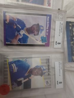 Ken Griffey Rookies Graded 8