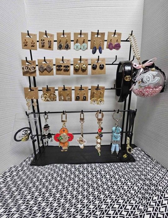 Upcycled Luxury Keychains/Purse Charms!!