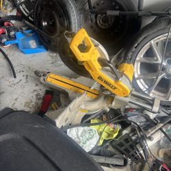 a DEWALT 12-inch Double Bevel Sliding Compound Miter Saw