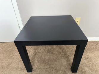 Black Square Coffee Table / Side Table – Modern Minimalist Design