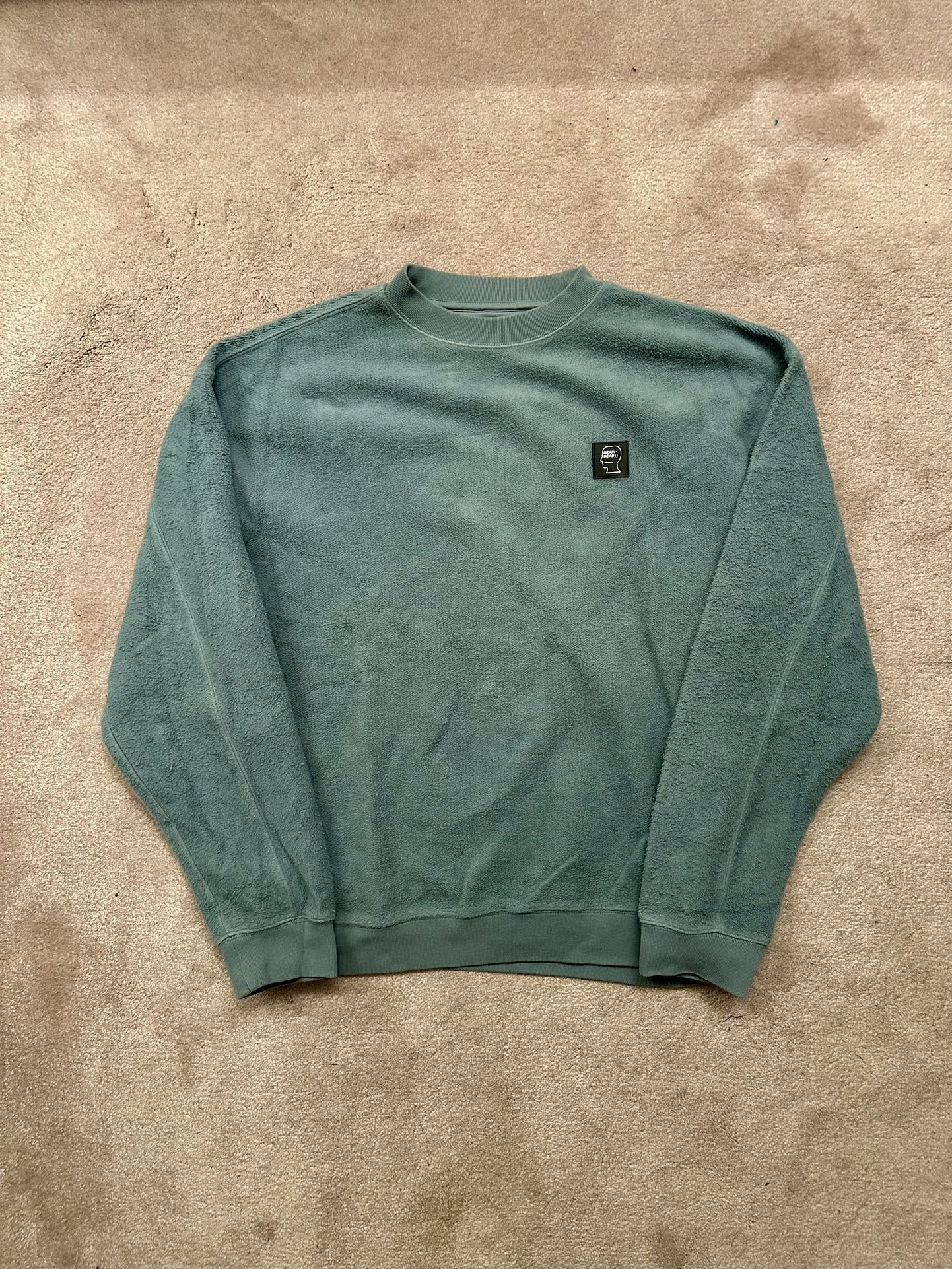 Brain Dead Blue Fleece Super Warm Cozy Large