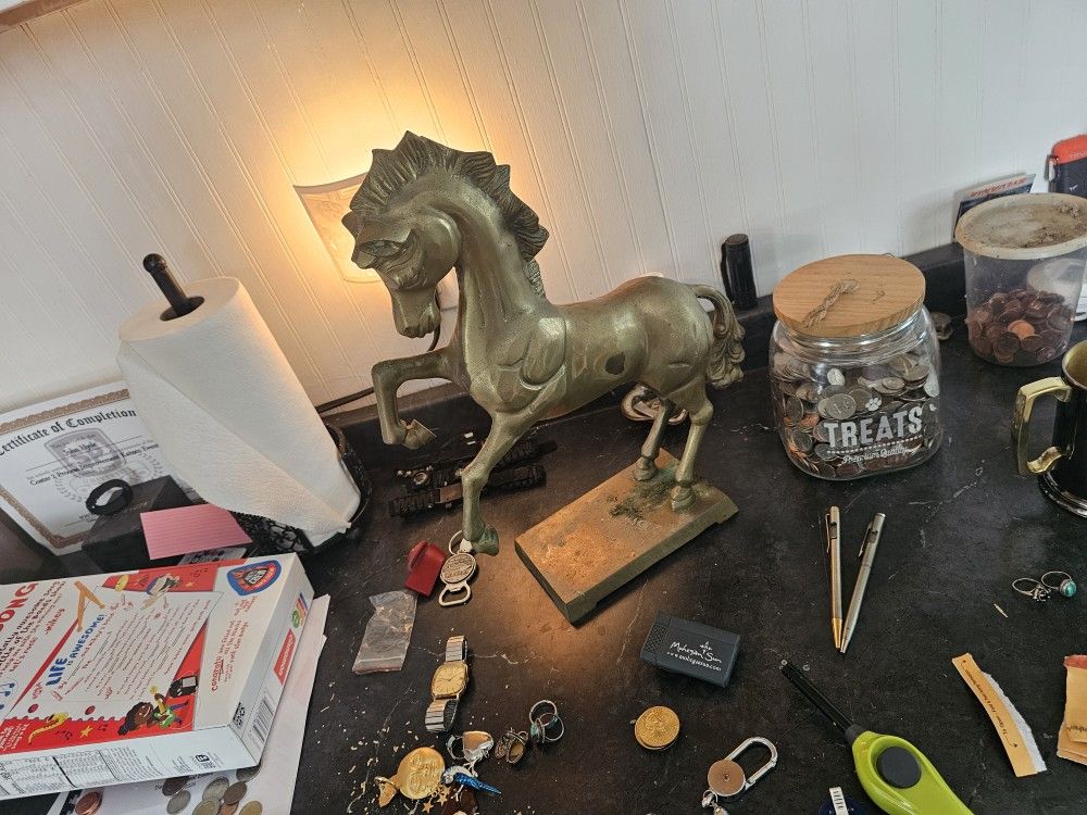 Solid Brass Horse