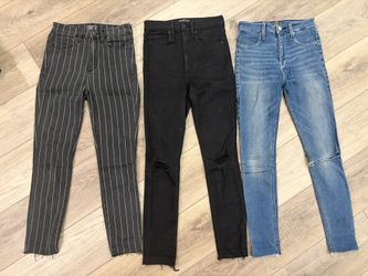 Abercrombie & Fitch | 3 Pairs Of  Skinny Jeans | High Rise | Women’s Size 0