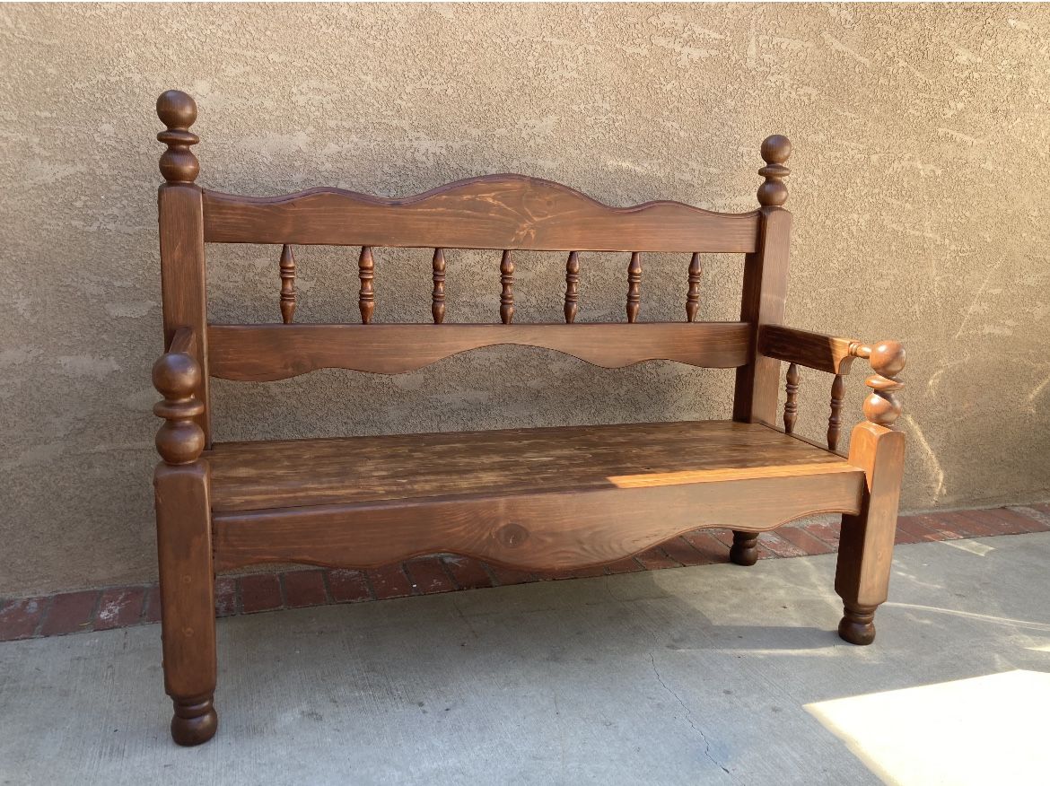 Wood bench Reclaimed/hand Crafted