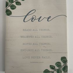 Wall Decor Love Quote