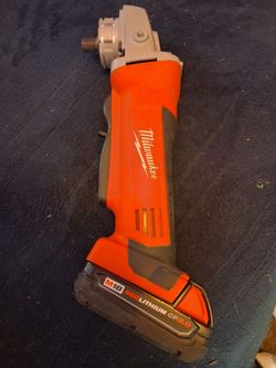 Milwaukee M18 4 1/2 inch cut off angle Grinder + 2.0 Ah Battery