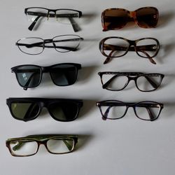 Coach, Rayban, Ralph Lauren, Warby Parker And More Eyeglasses (Frames Only) Lot Of 9 $10 Per Pair