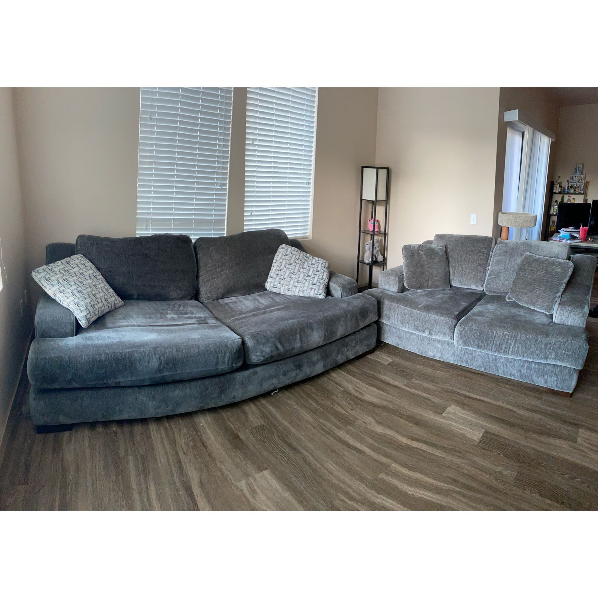 Living Spaces Queen Couch and Loveseat