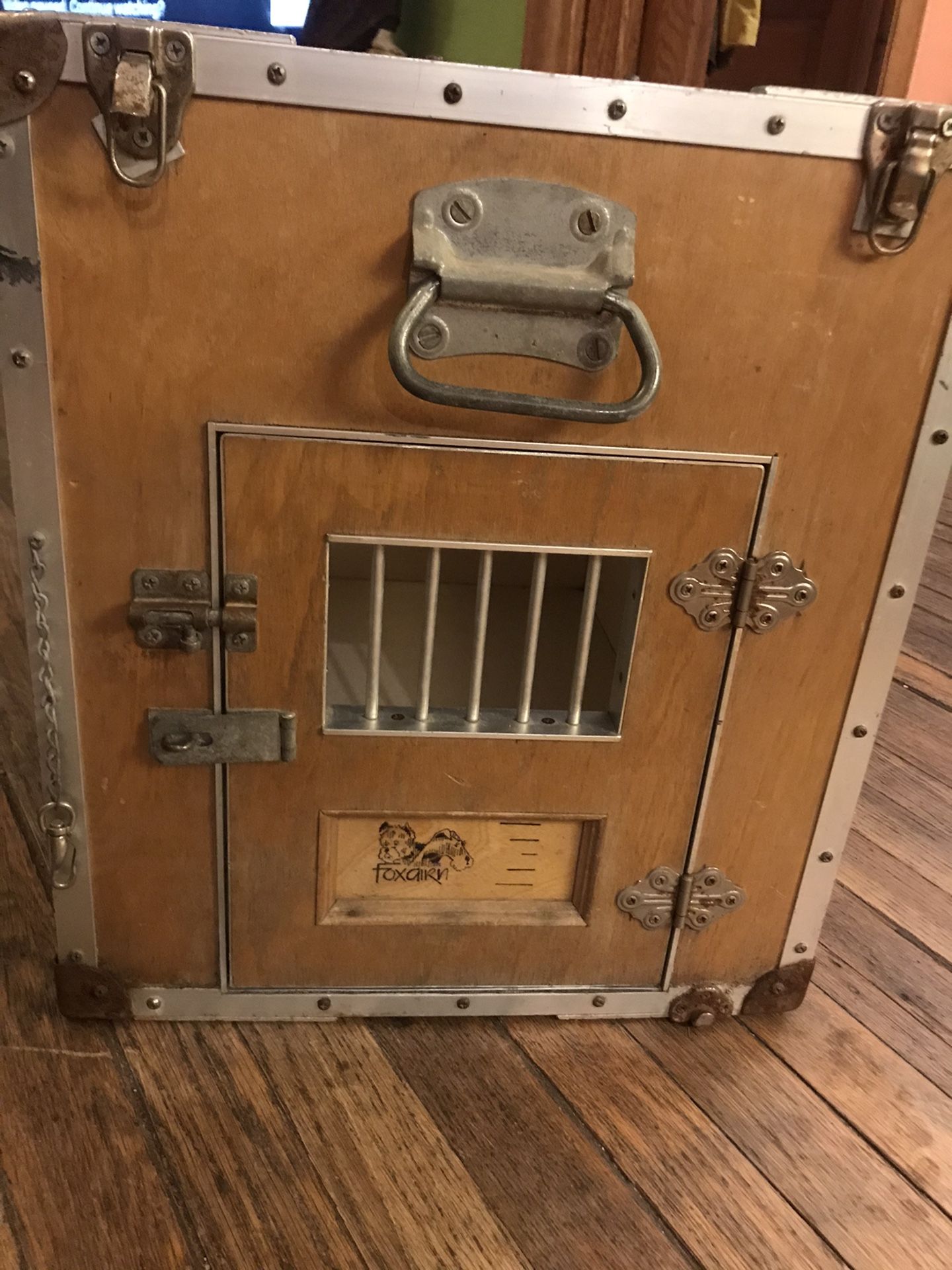 Vintage 1960’s wooden show dog crate